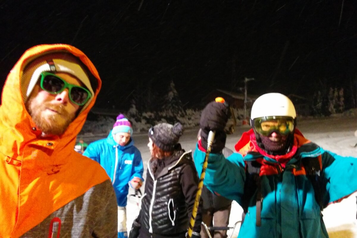 Nightskiing on the Tourchettes Piste