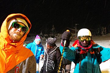Nightskiing on the Tourchettes Piste