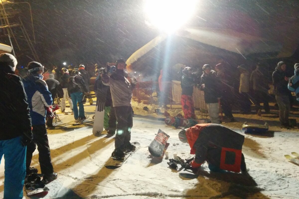 Nightskiing on the Tourchettes Piste