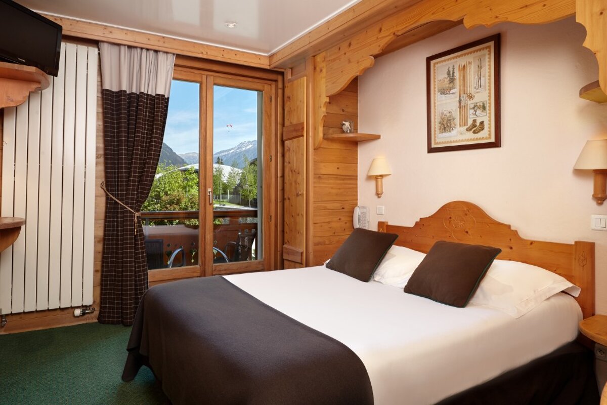 De l'Arve Hotel, Chamonix double bedroom