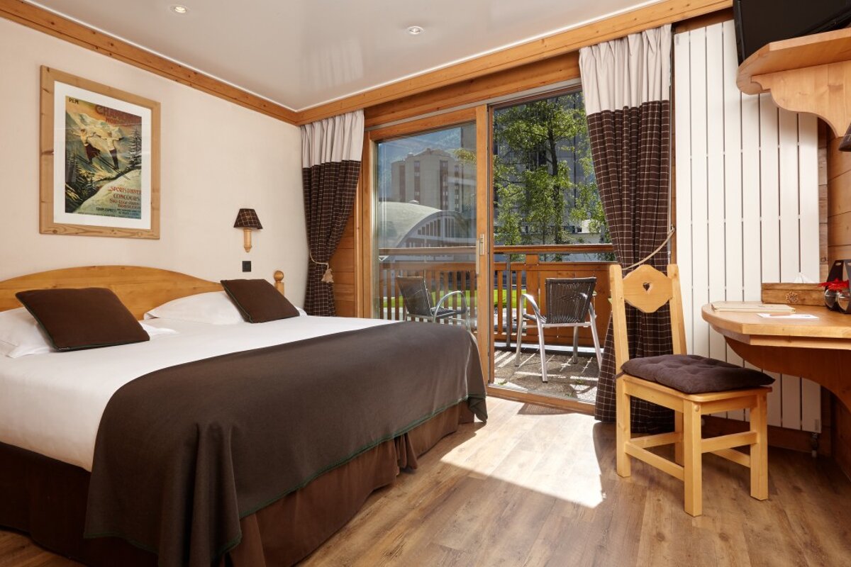 De l'Arve Hotel, Chamonix double bedroom