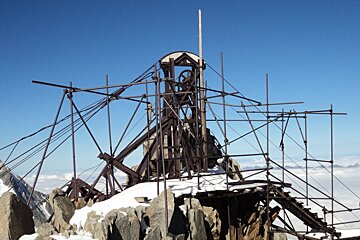 steel structures on the mountain