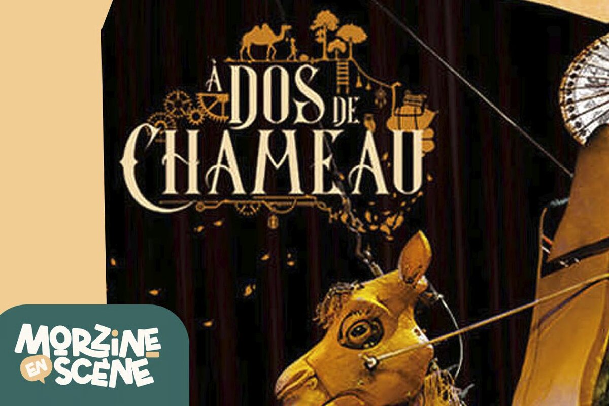 Poster of a wooden camel for A dos de chameau - a play in Morzine