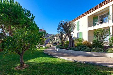 A house with a lot of trees in front of it