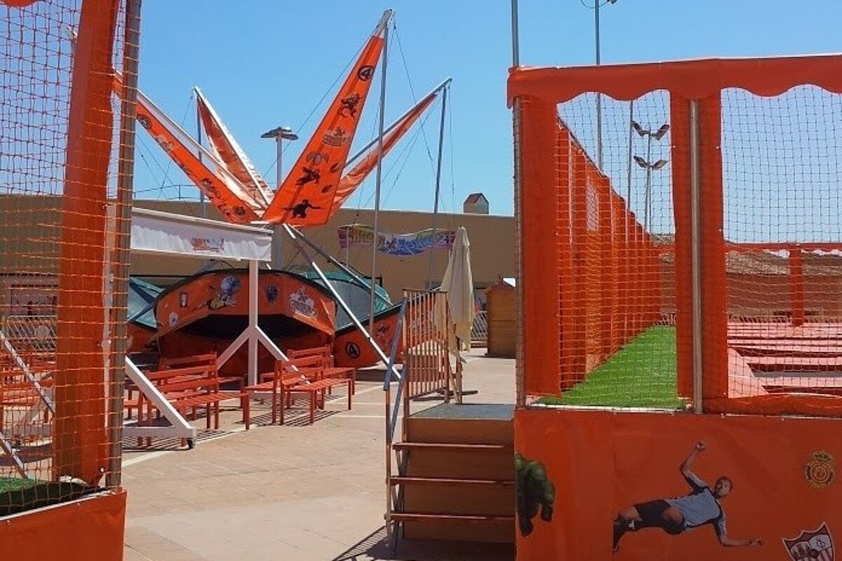 outdoor play area for children at a retail park