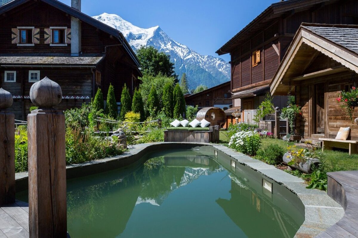 Hermitage Paccard Chalet Hotel, Chamonix garden