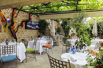 Les Terraillers Restaurant, Biot restaurant terrasse