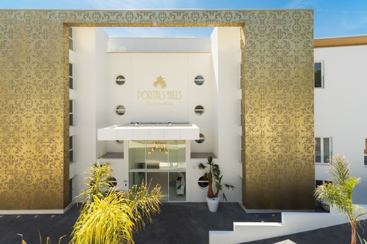 the entrance to the Portals Hills Boutique Hotel