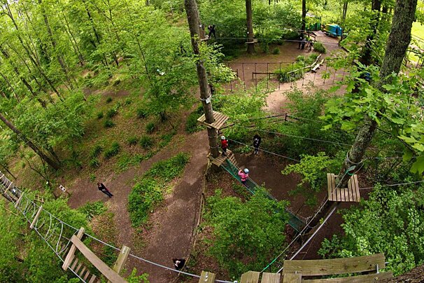 Tree-top adventures near cahors