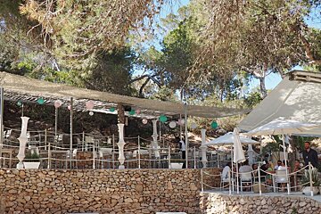 a beach club overlooking the beach