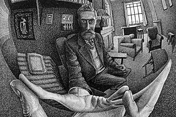 Escher Art Exhibition at Palazzo Reale, Milan - Centre