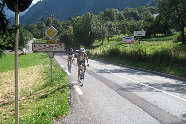 Road biking in Sallanches