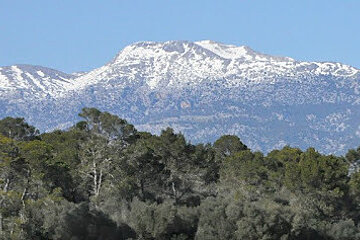 Snow Dusted the Tramuntana Mountains in Mallorca Last Weekend, Mallorca Island