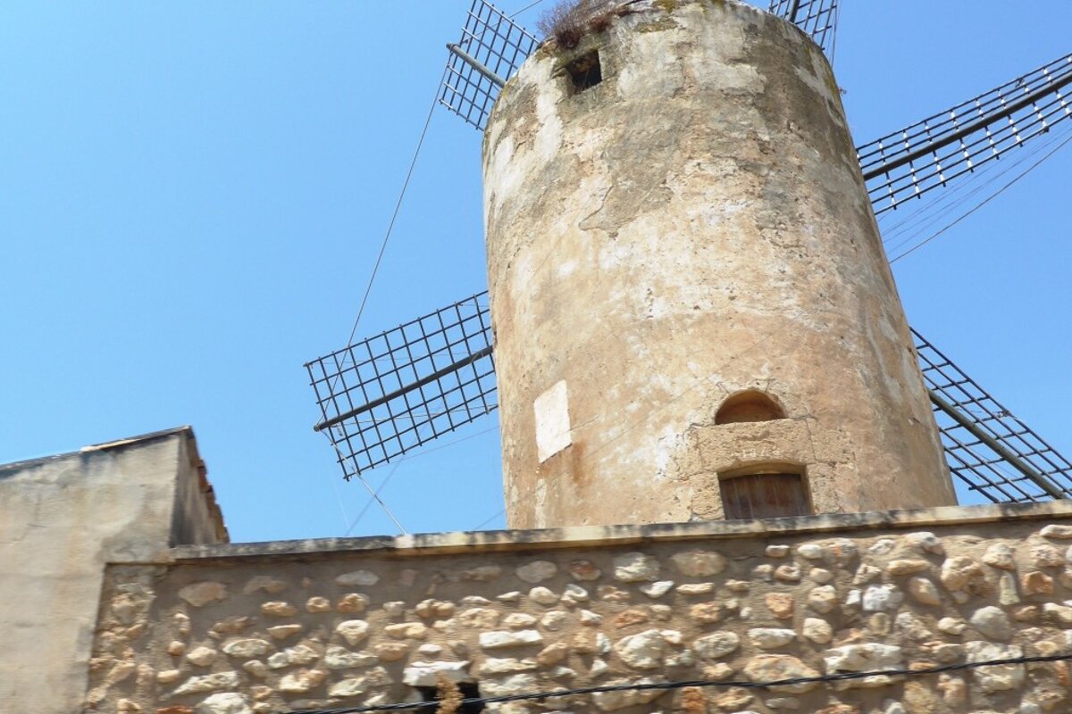 a windmill in mallorca