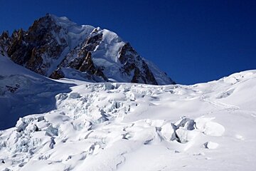 crevasses in the valley blanche