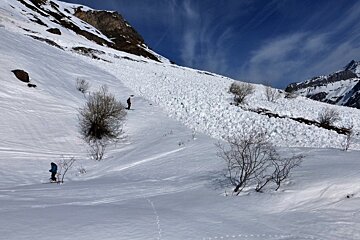 the fall out from an avalanche