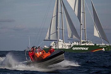 Greenpeace's Rainbow Warrior Comes to the Balearic Islands