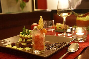 Les Banquettes Rouges Restaurant, Blois dessert