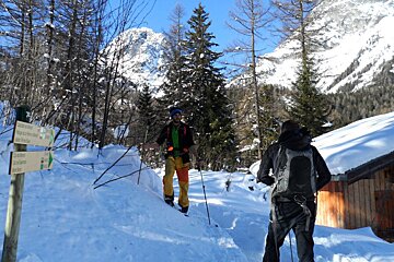 Snowshoe hiking in Chamonix Mont Blanc