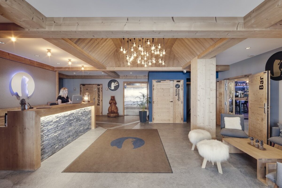 Avancher Hotel, Val d'Isere lobby