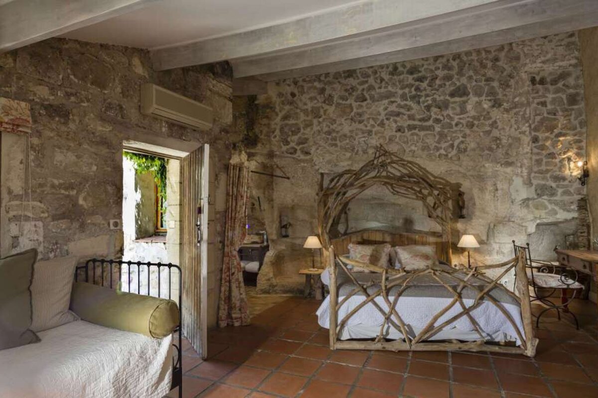 Le Mas d'Aigret Hotel, Les Baux double bedroom