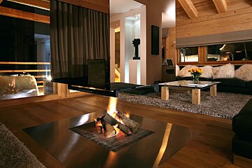 Spa Chalet, Verbier lounge