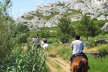 Typical Alpilles limestone crags