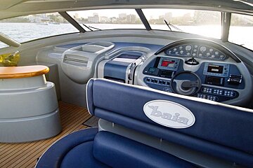 Baia 63' 16m Motor Yacht, Mallorca Island cockpit