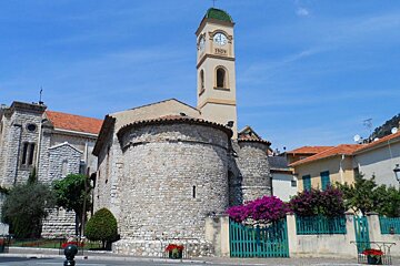 a church in a village in nice