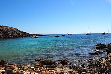 a view out to sea from cala codolar