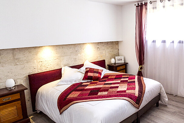 Chambres a Bord'O, East Bordeaux double bedroom