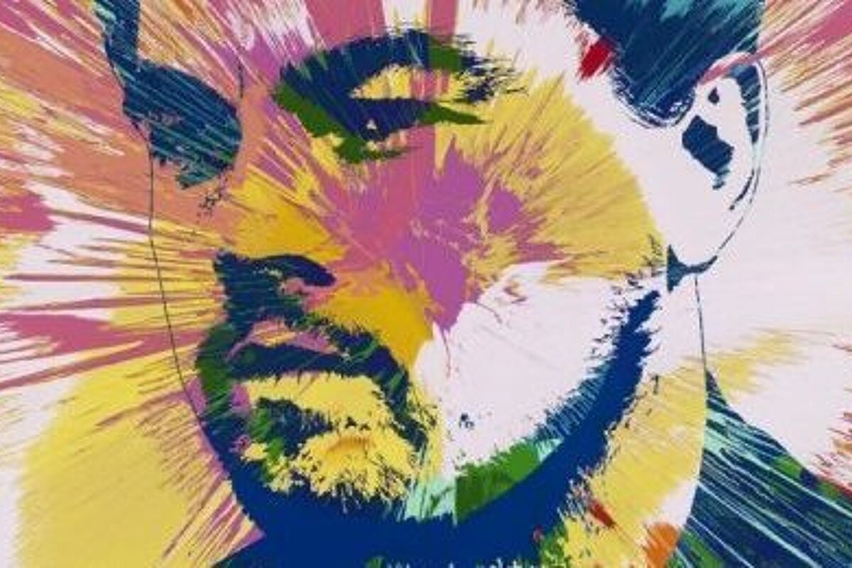 a portrait of a movie star by damien hirst