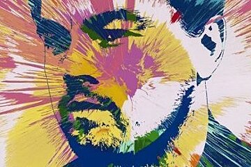 a portrait of a movie star by damien hirst