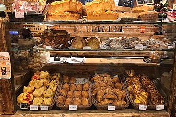 Cakes, pastries and snacks at the boulangerie in Avoriaz