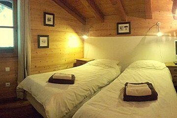 Le Vallon Chalet, Tignes - Les Brevieres twin bedroom