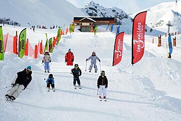 a ski cross course in meribel