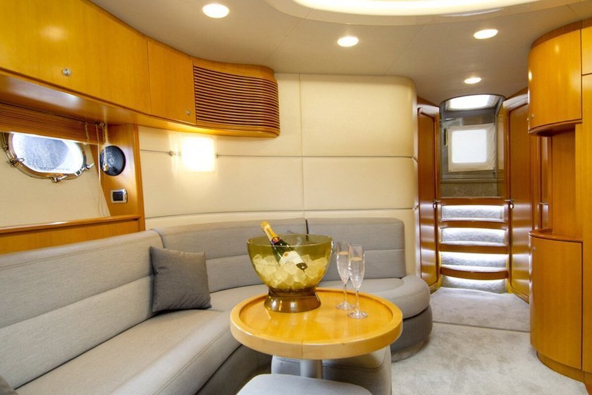 Baia 63' 16m Motor Yacht, Mallorca Island saloon