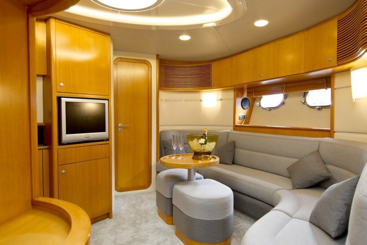 Baia 63' 16m Motor Yacht, Mallorca Island saloon