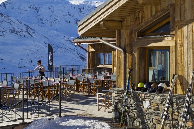 Hillary Hotel, Les Menuires terrace