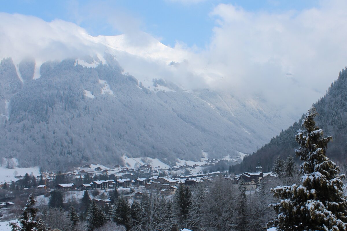 town in the mountains