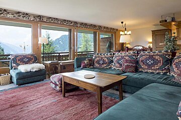 Aubepine 118 Apartment, Verbier - Centre living-room