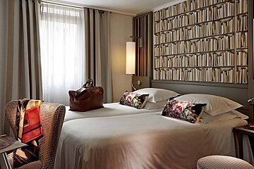 Hotel America, Cannes - Centre double bedroom