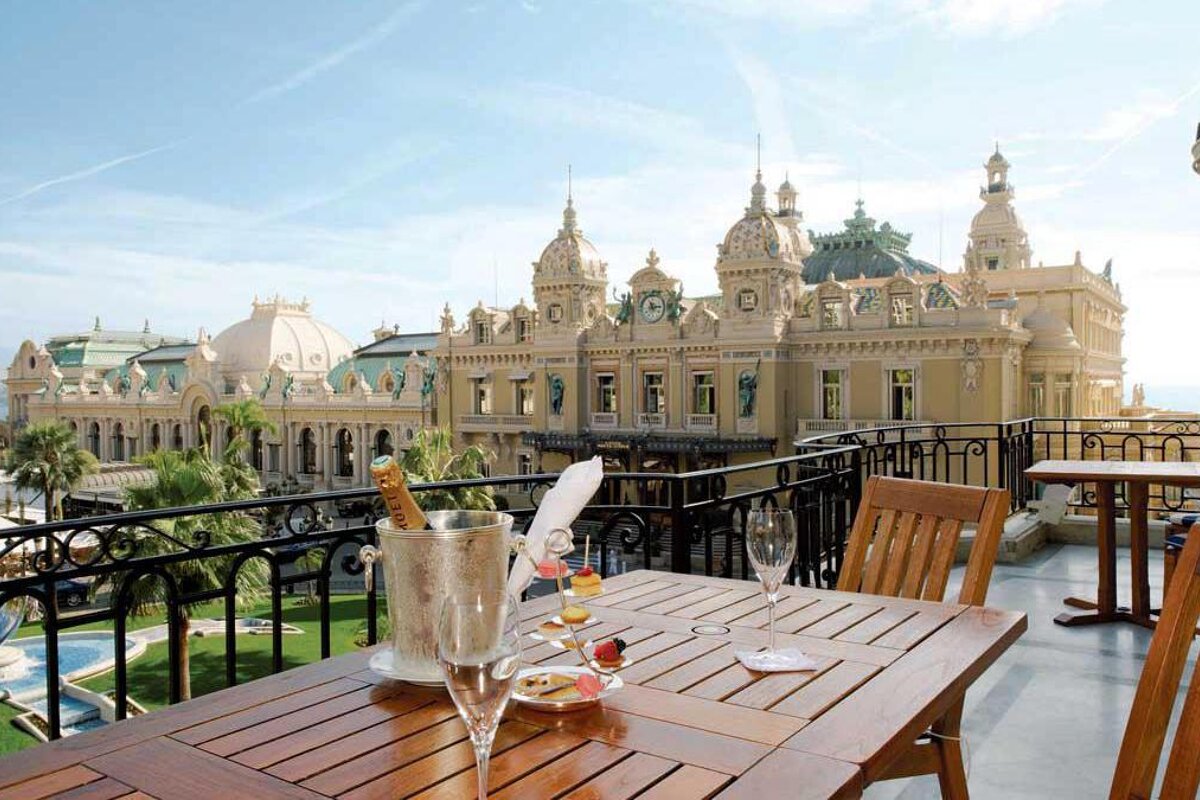 Hotel de Paris Hotel, Monaco terrace