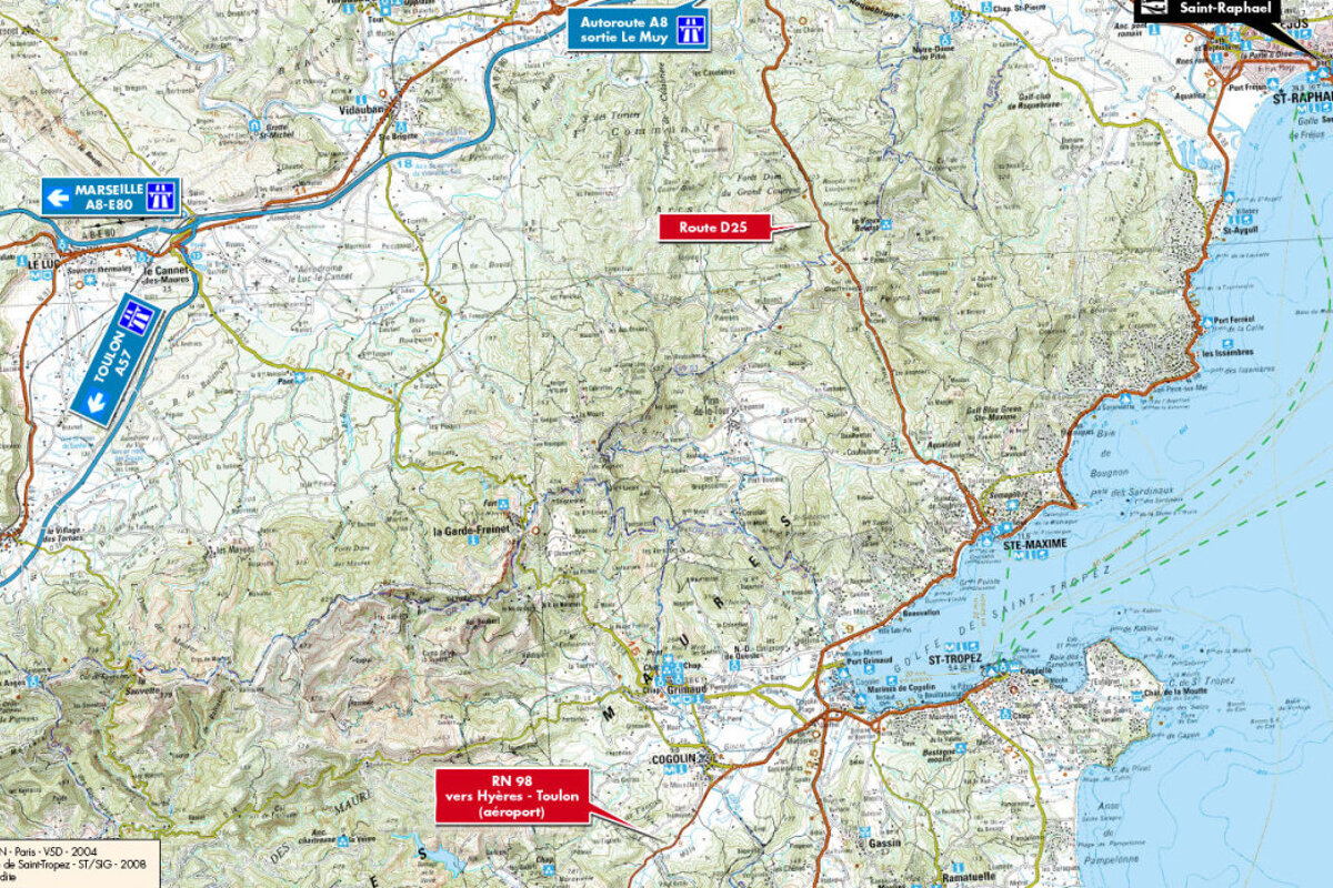 St Tropez France Map Maps Of Saint-Tropez | Seesainttropez.com