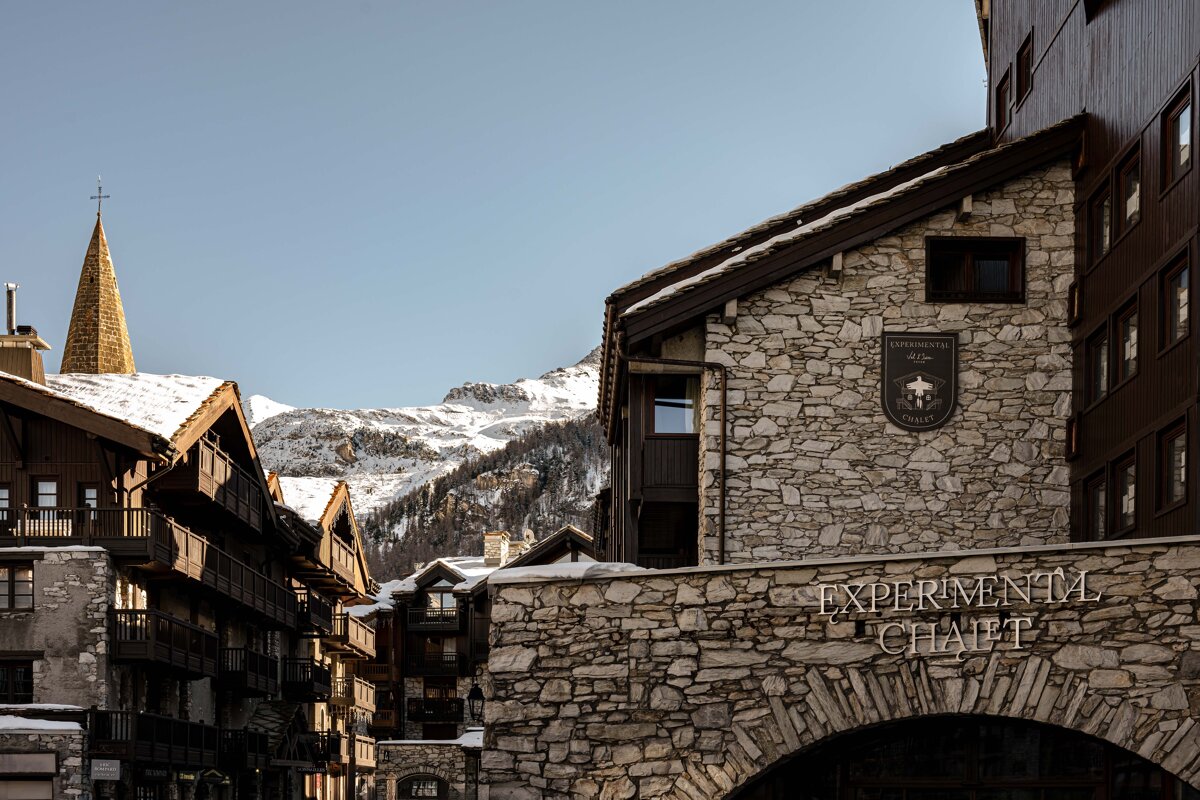 Stone and timber chalets, including 
