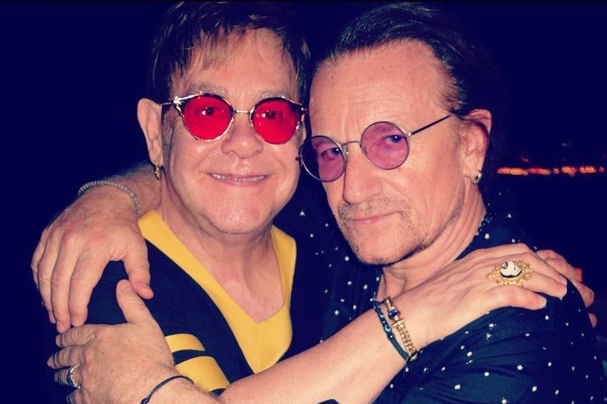 Elton John & Bono in Eze