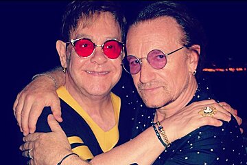 Elton John & Bono in Eze