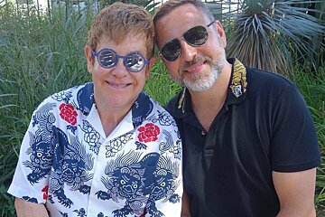 Elton John & David Furnish in Nice