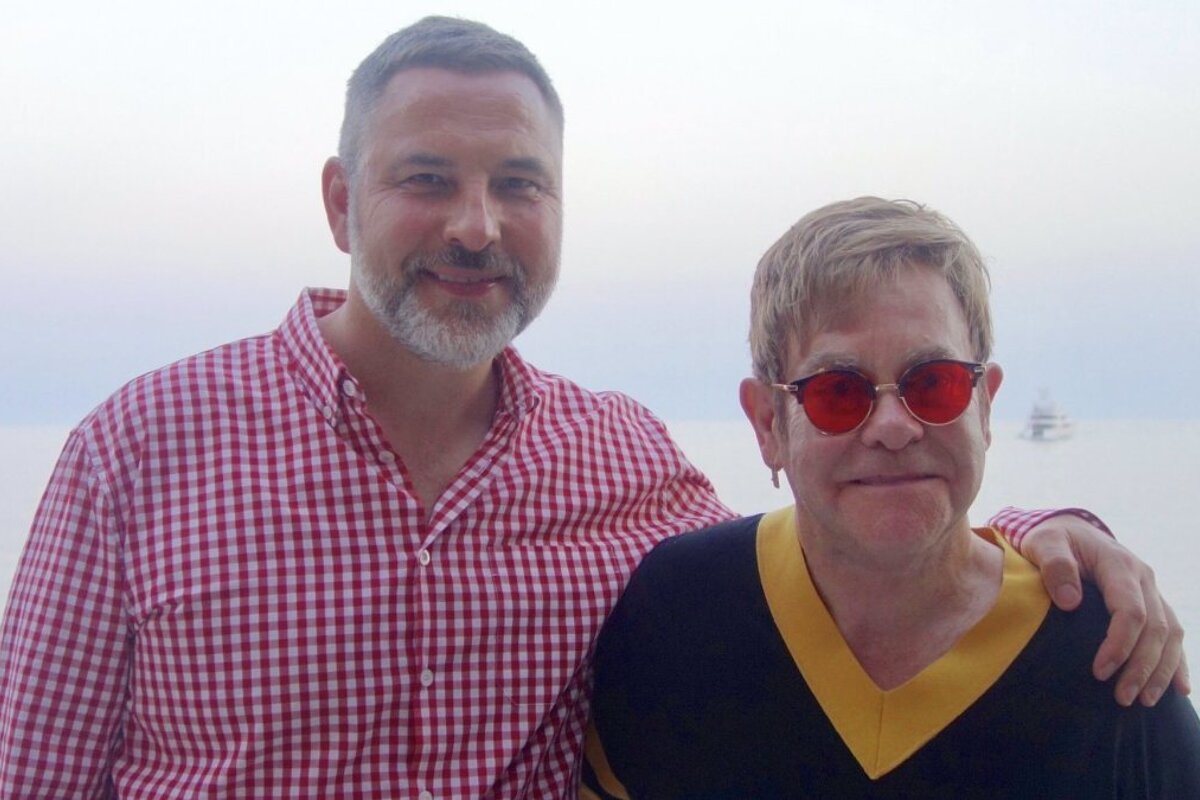 David Walliams & Elton John in Cote d'Azur