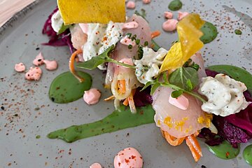 plated dish at Urbano Mar